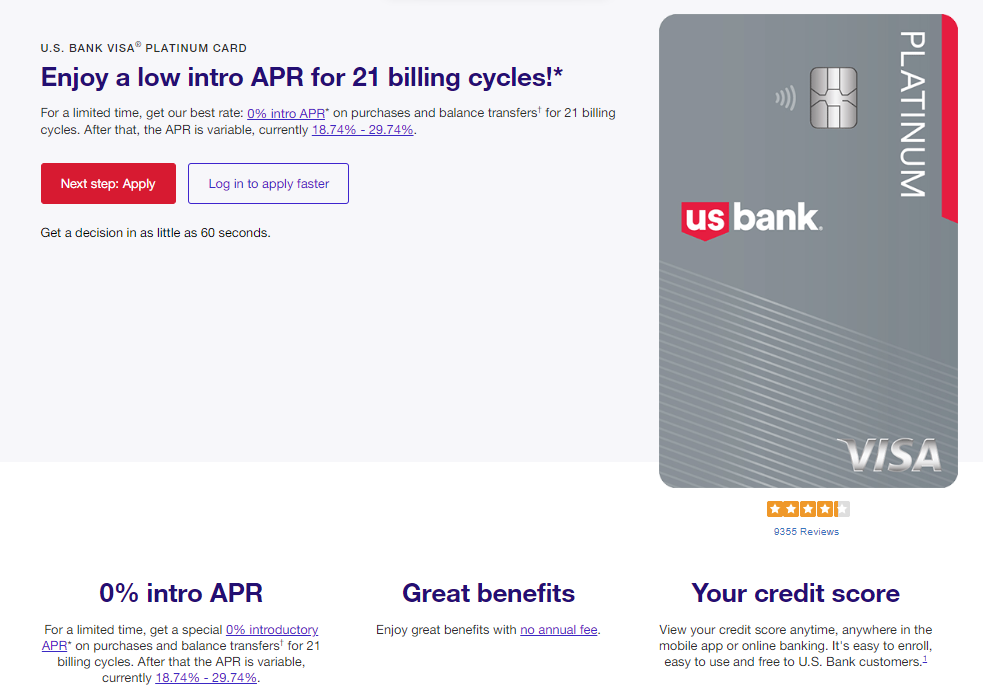 U.S. Bank Balance Transfers