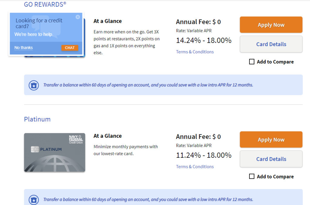 Navy Federal Credit Union Balance Transfers